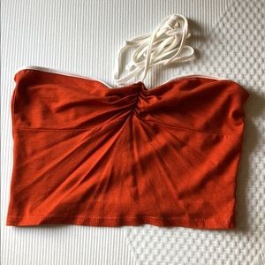 Burnt orange crop top